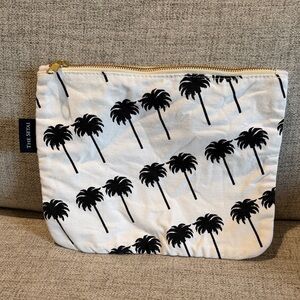 The Setai Palm Tree Zip Pouch 11”x8.5”